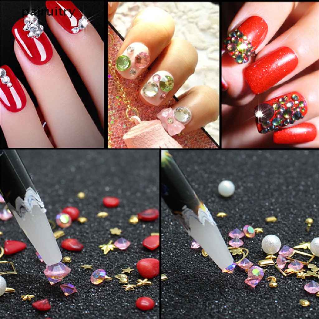 Prt A Dotting Pen Untuk Mengambil Berlian Imitasi Nail Art PRT