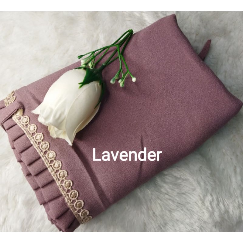 BERGO MARYAM KCB-LIPIT RENDA/AL'FADANI HIJAB-Lavender