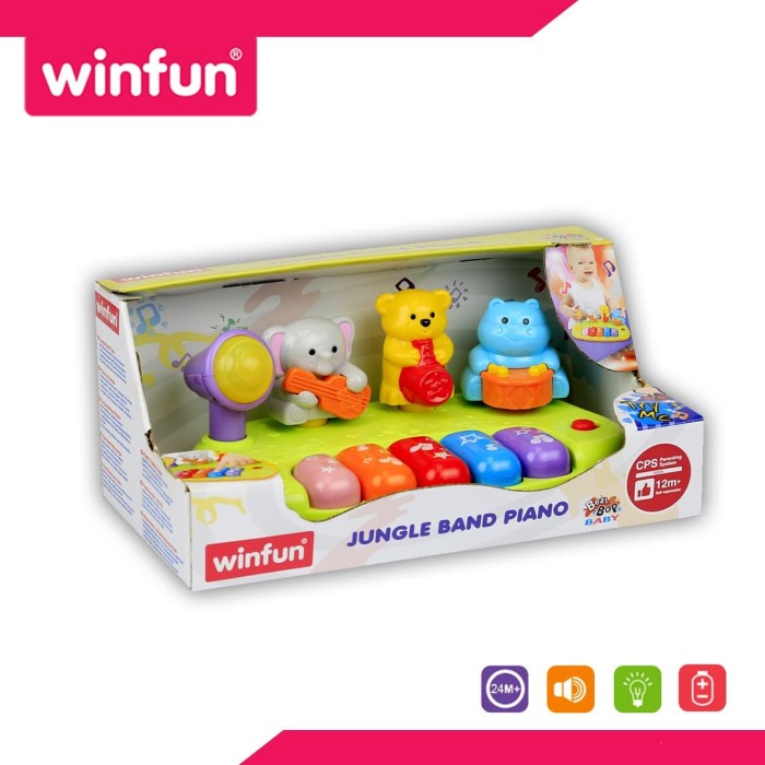 Winfun Jungle Band Piano 6m+/Mainan piano