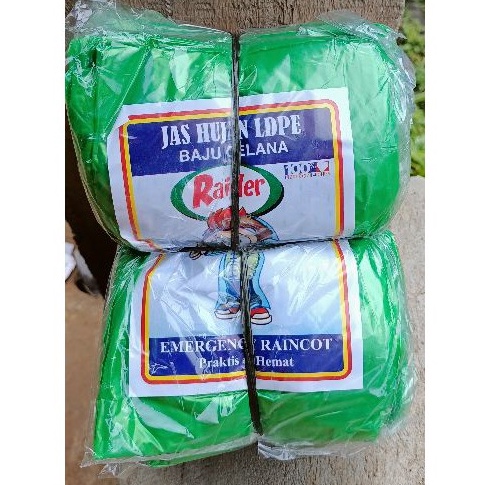 jas hujan pria dewasa/jas hujan plastik murah/jas hujan plastik murah 12 pcs setelan baju celana/ PO