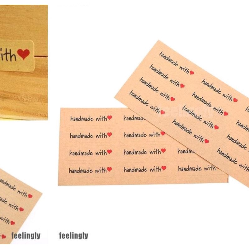 

12Pcs Stiker Kertas Kraft untuk Kerajinan