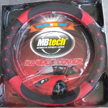 Sarung Cover Stir Setir Mobil Genuie MBtech Avanza Xenia Ertiga dll mobil kecil Uk M (Diameter 38Cm) aneka warna