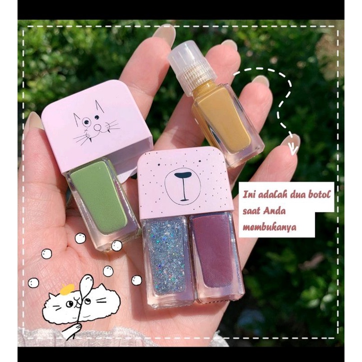 kutek gel nail Polish 2in1 Korea kutek import cute