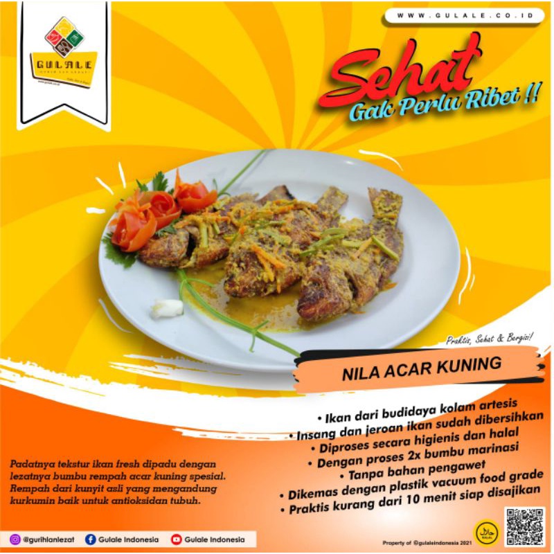 

FROZEN FOOD SIAP SAJI OLAHAN IKAN NILA ACAR KUNING