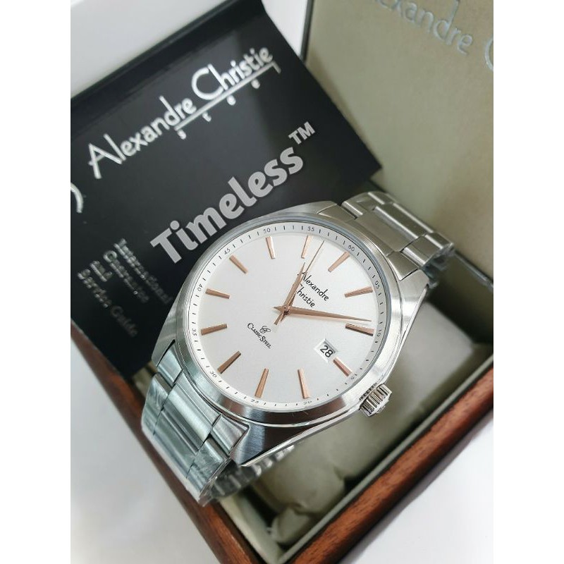 Jam Tangan Pria Alexandre Christie AC 8617 MD Silver