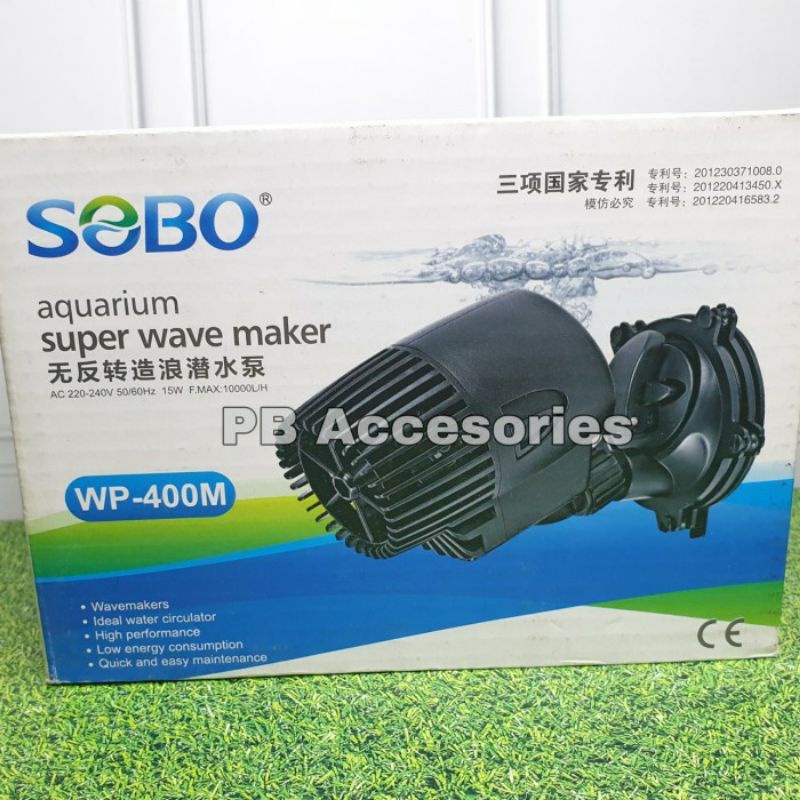 AQUARIUM SUPER WAVE MAKER SOBO WP-400M GELOMBANG ARUS AQUARIU.