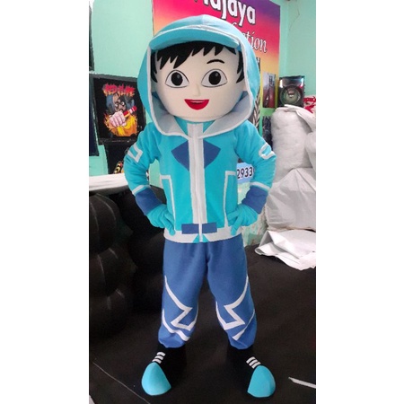 Kostum Badut Boboiboy Hoodie Biru // Kostum Maskot Dewasa Karakter Termurah