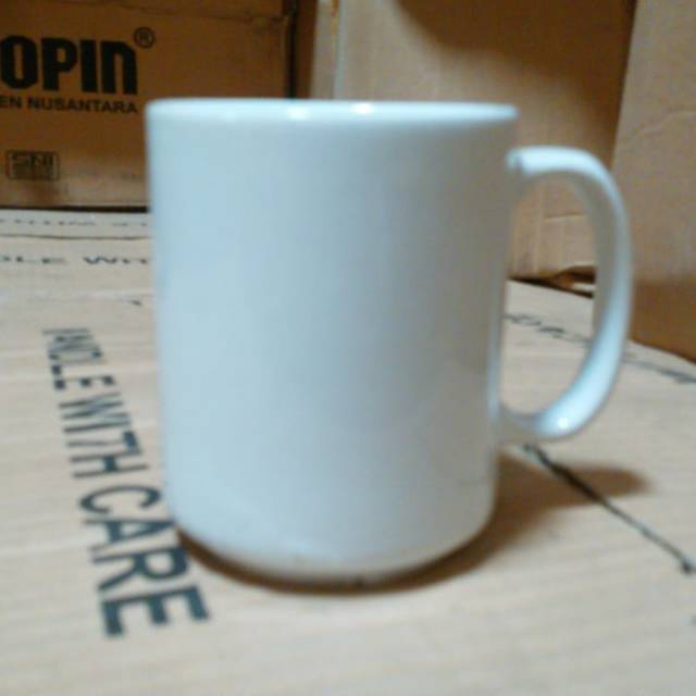 Jual Mug Cangkir Keramik Polos Promosi Sablon Emboss Hadiah Indonesiashopee Indonesia 9094