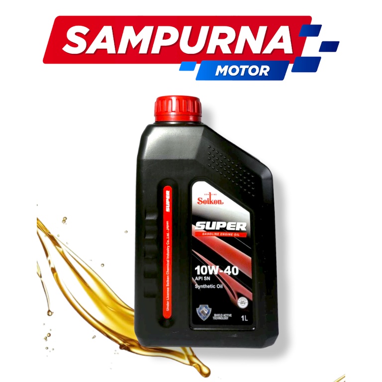 Oli Mobil  10W-40 Synthetic Japan Technology // Seiken Lubricant Active Shield (1L)