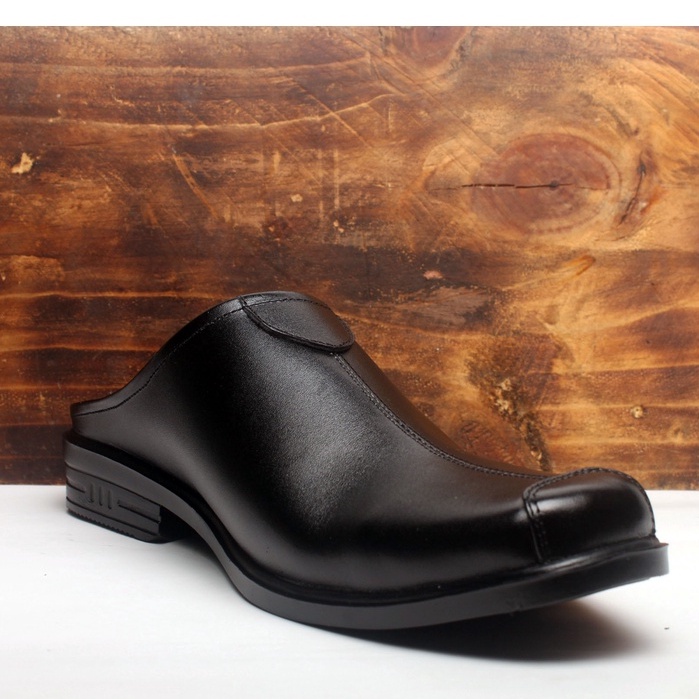 Sepatu Sandal  Pria Kulit Asli Rasheda VL 04 Selop Tutong Big Size Jumbo