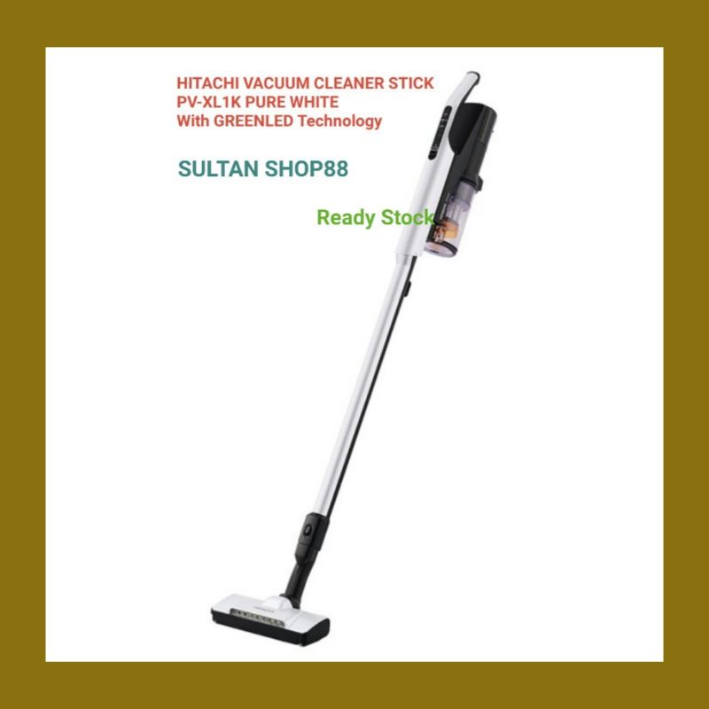 HITACHI VACUUM CLEANER STICK PV-XL1K WHITE I VACUUM CLEANER HITACHI PVXL1K  PURE WHITE