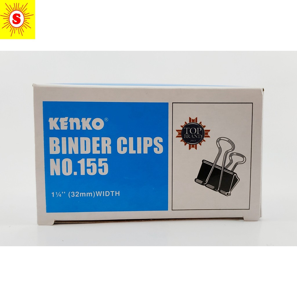 

BINDER CLIP / KLIP / PENJEPIT KERTAS NO 155 KENKO
