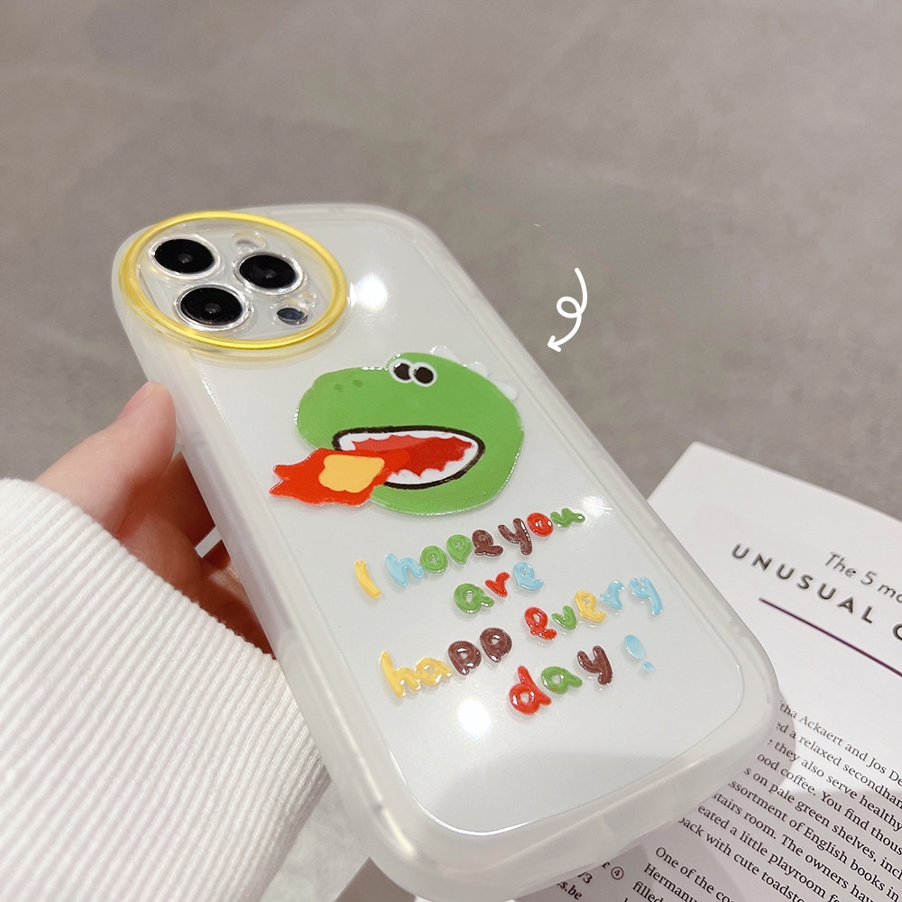 Case Pelindung Motif Dinosaurus Bahan TPU Untuk iPhone 11 13pro 13prm 12 7Plus xs 8Plus XR 7 8 XR 11pro xs Max 12Pro Max