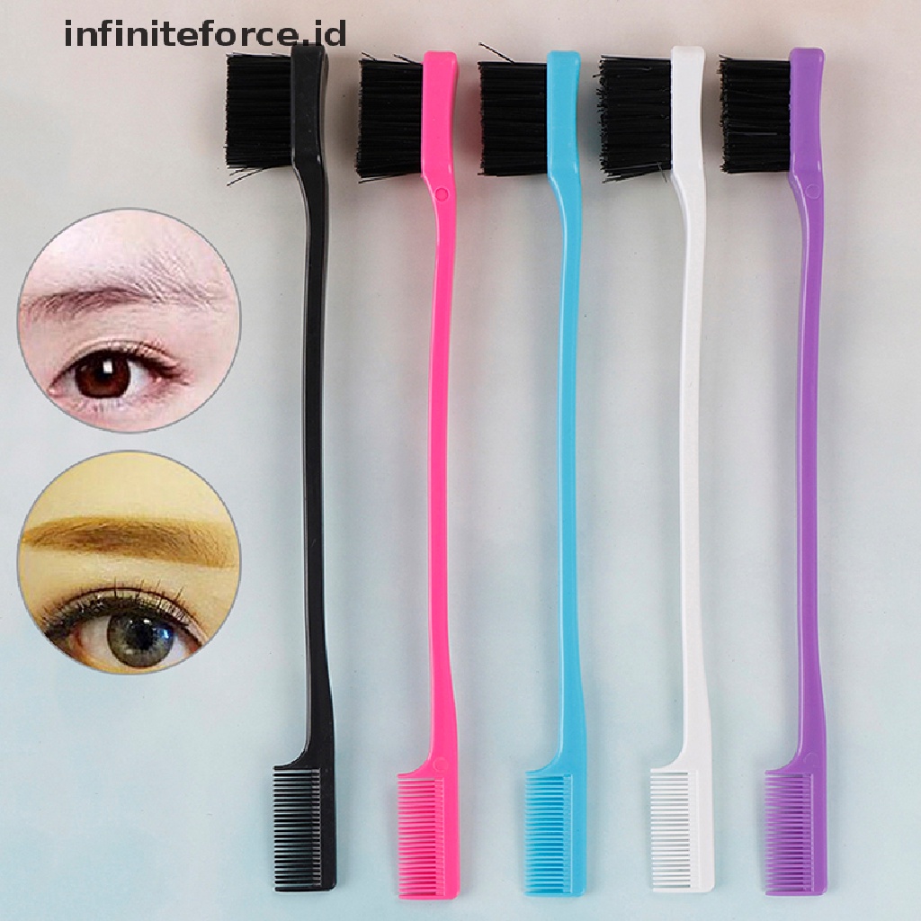 Infiniteforce.id Sisir brush Dua Sisi Aplikator gel Rambut Wanita