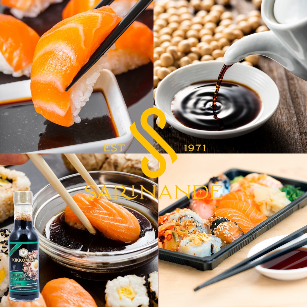 

Kikkoman Soy Sauce 150ml | Kecap Asin Jepang | Kecap Sushi | Soyu Sauce