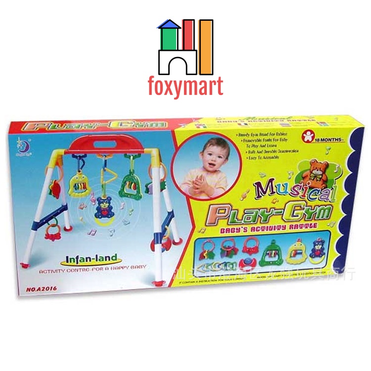 Baby Musical Play Gym / Musik Mainan Rattle Bayi Anak Playgym Premium Promo