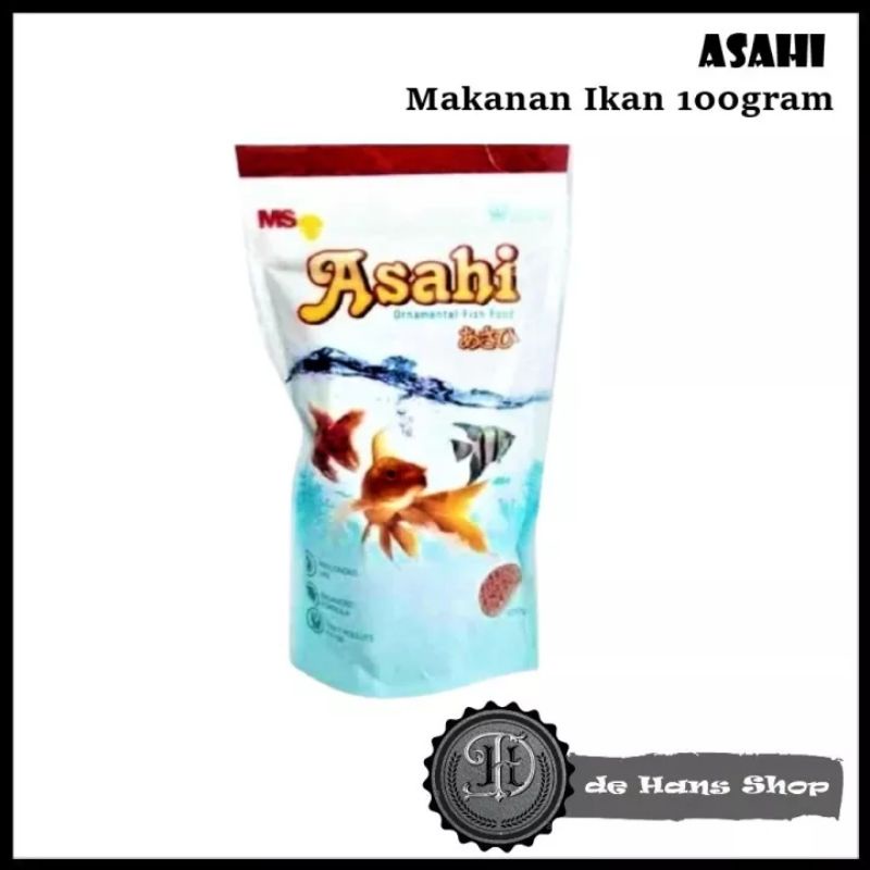 ASAHI 100gr Pakan Ikan koki Pelet Makanan Ikan TERMURAH TERLARIS