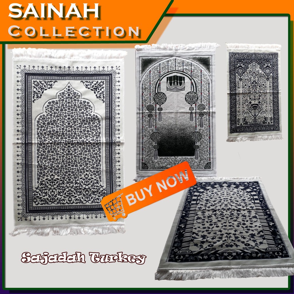 SAJADAH TURKI BY ALMAS / SAJADAH TURKI PREMIUM / SAJADAH SESERAHAN / SAJADAH PUTIH