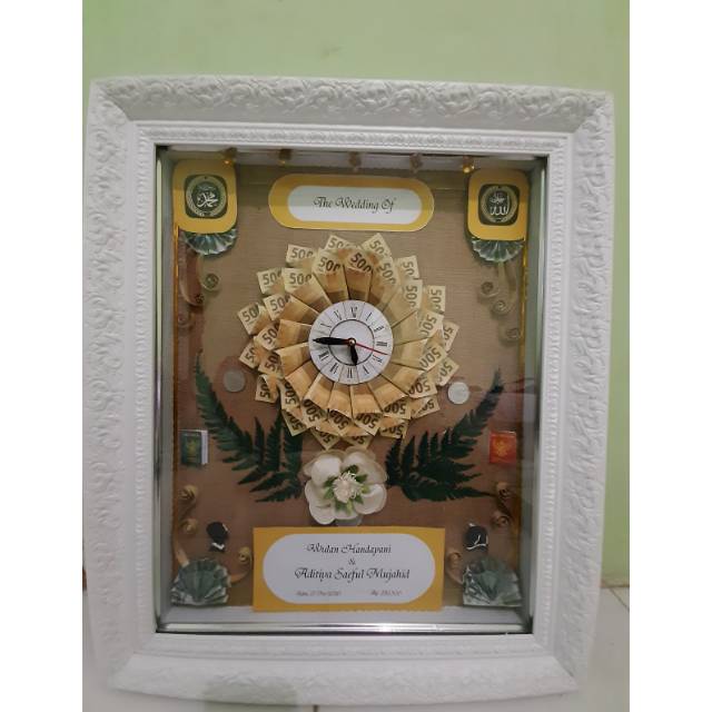 Mahar maskawin jam asfaragus, mahar uang jam asfaragus, mahar pernikahan jam, souvenir pernikahan