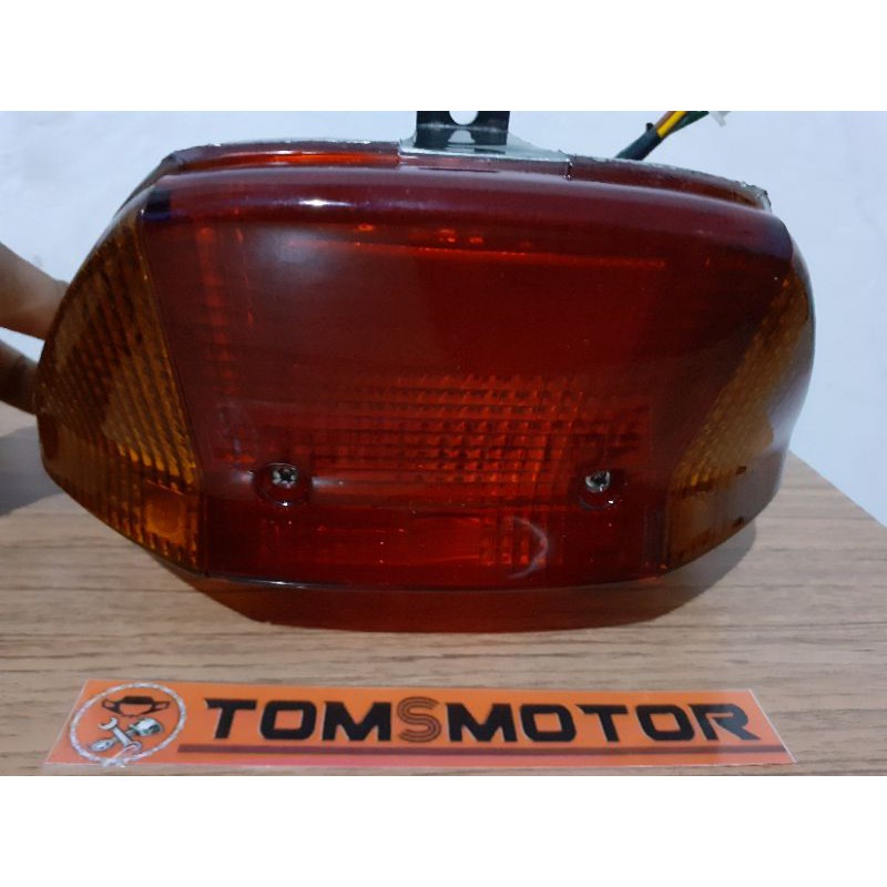 stop lamp assy astrea prima merk win lampu belakang komplit set prima plus kabel plus bohlam