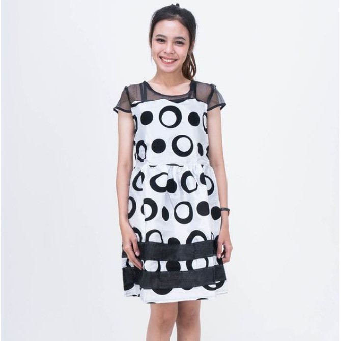 VERYME 6647 Dress Casual Tumblr Baju  Pesta  Wanita  Satin 