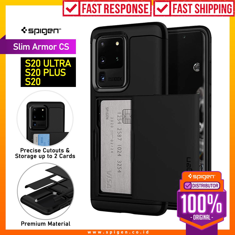 

Case Samsung Galaxy S20 Ultra / Plus / S20 Spigen Slim Armor CS Card Slot