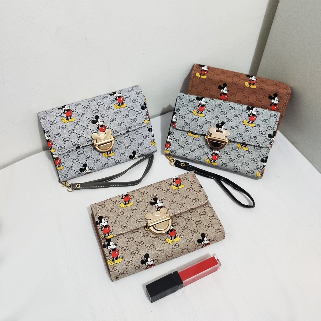 Dompet Miky Dompet wanita motif lucu dompet uang dan kartu wallet wanita