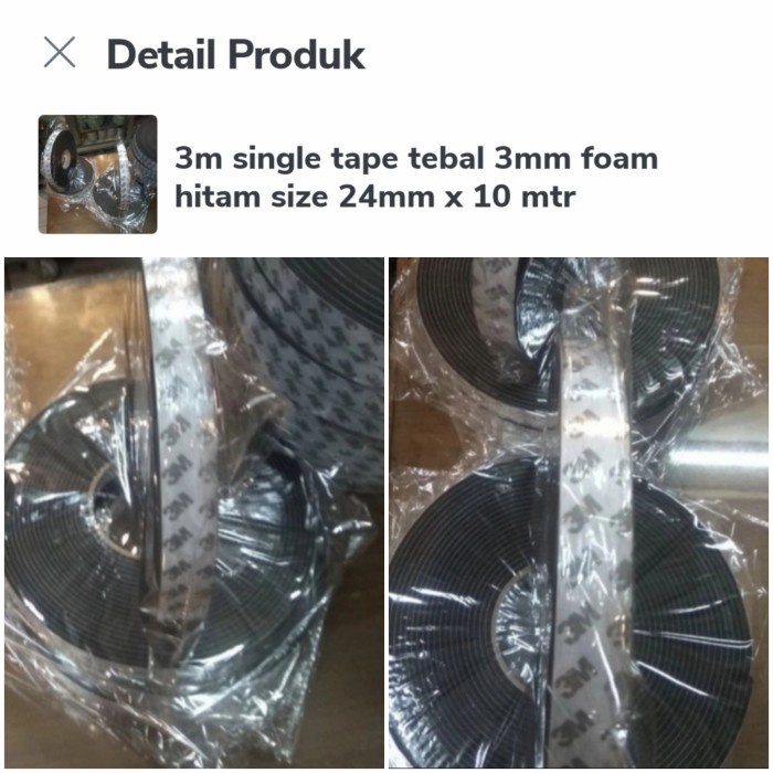

Wow 3M Single Foam Tape Tebal 3Mm 24Mm 10Meter Bergaransi
