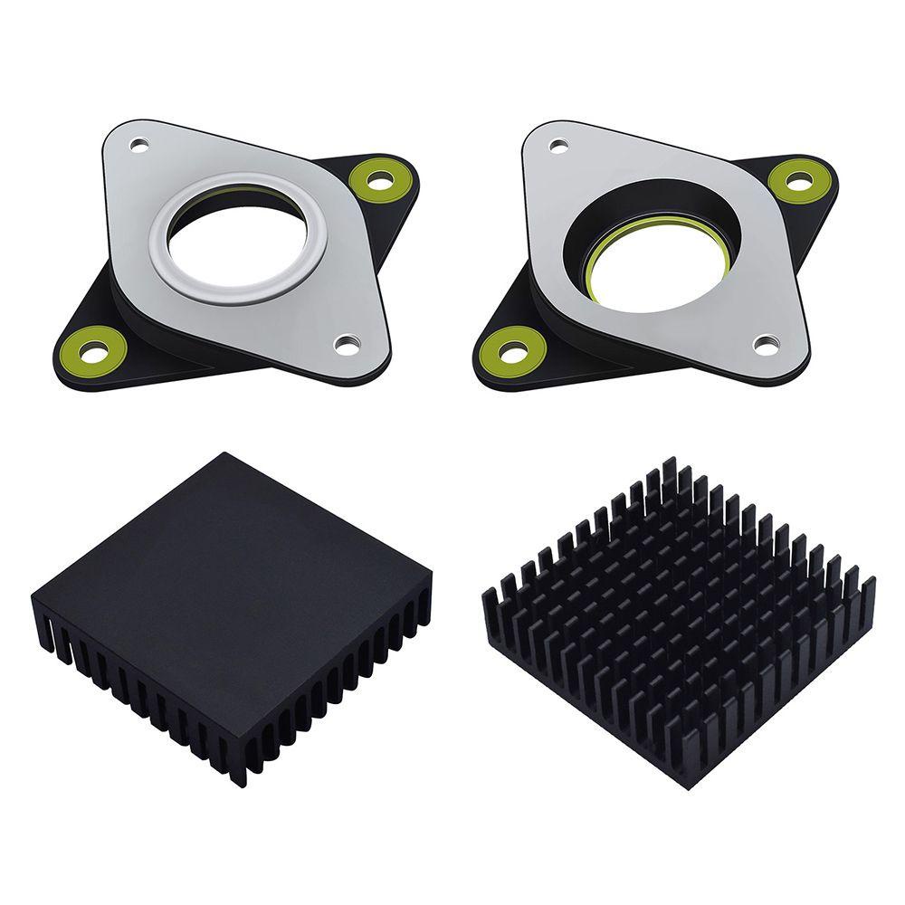 Preva 4Pcs Stepper Getaran Damper Tergantikan Aksesoris Printer 3D Logam Heat Sink