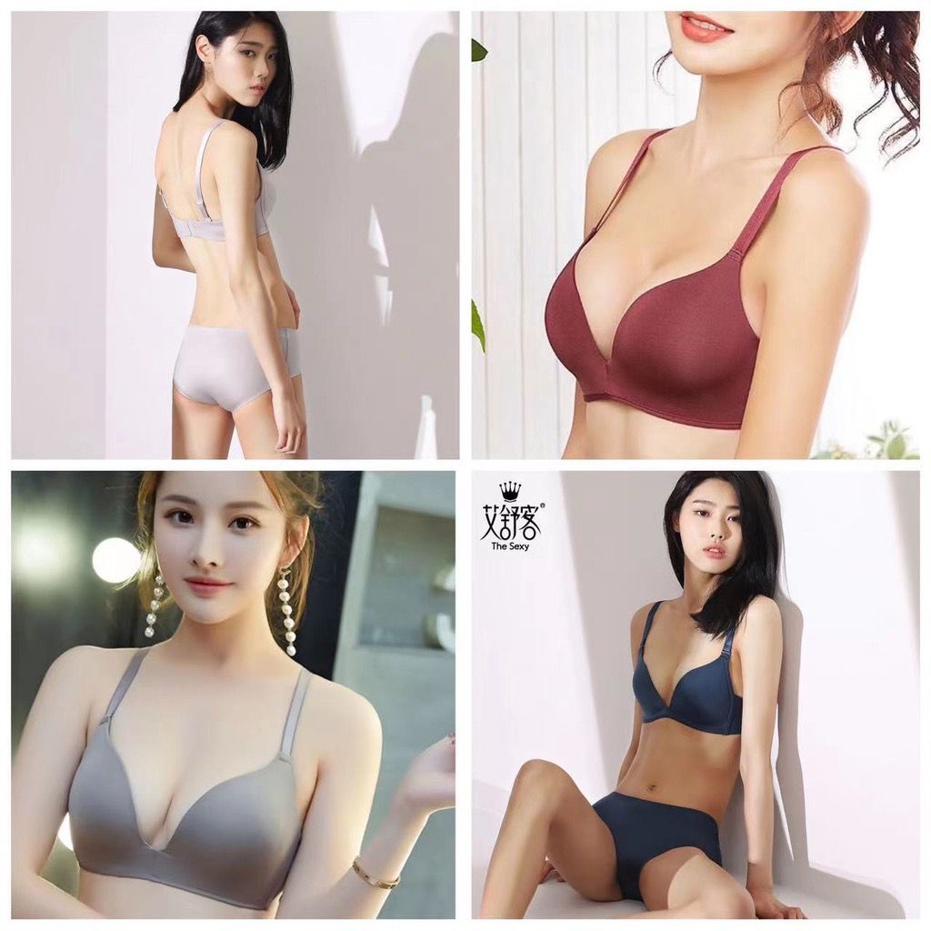 LINGERIEMASTER - (B-24) BISA COD Pakaian Dalam Wanita Bra BH merasa baik bra sexy push up one-piece sport yoga Bra-2