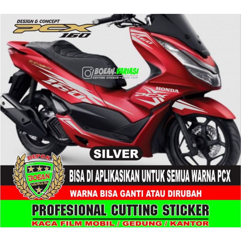 Promo Cutting Sticker All new Pcx 160 Pcx 160 Merah striping pcx 160