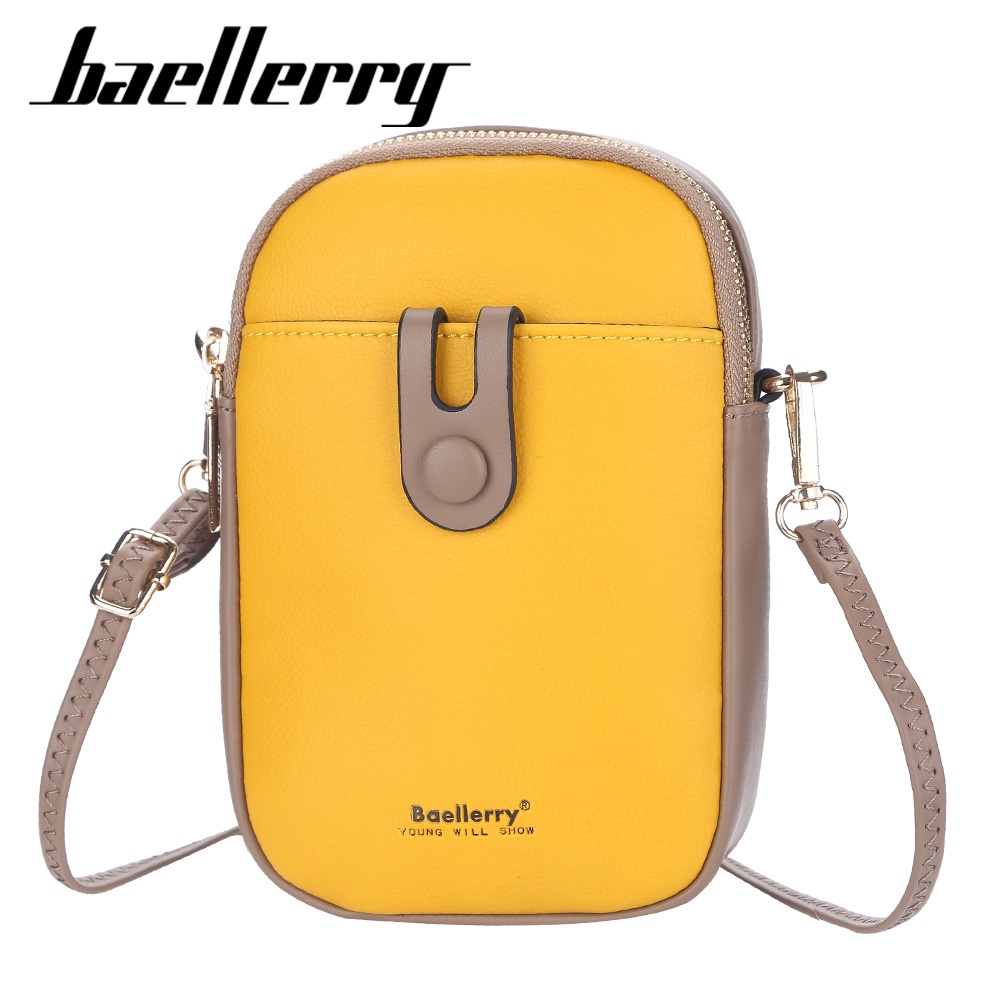 [BISA COD] BAELLERRY N8561 Tas Selempang Wanita Tas Handphone Sling Bag Premium Leather