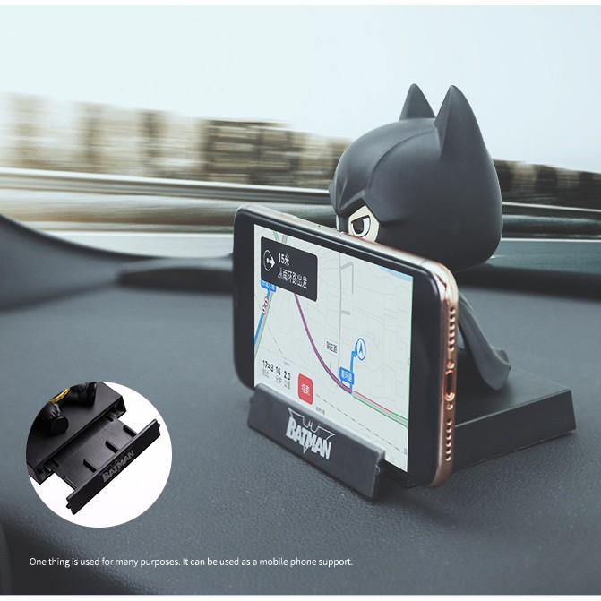 Pajangan Figure Miniatur Mobil BATMAN Per Goyang Kepala Shacking Head Toy