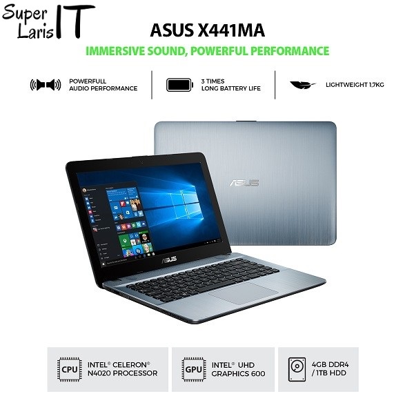 Laptop Asus Vivobook X441MAO 411 Intel N4020 4GB 1TB 14
