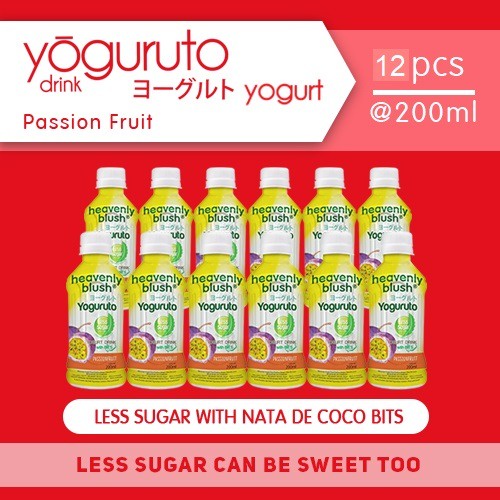 

NEW Heavenly Blush Yoguruto Botol Passion Fruit 12x200ml