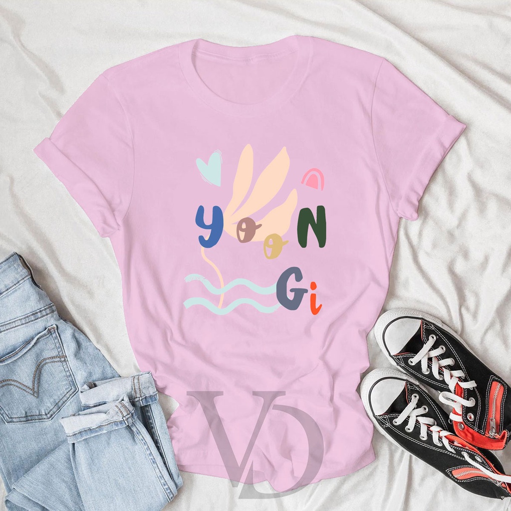 BISA CUSTOM FOTO BAJU YOON GI ARMY/ KAOS WANITA PRIA LENGAN PENDEK / BAJU KOREA