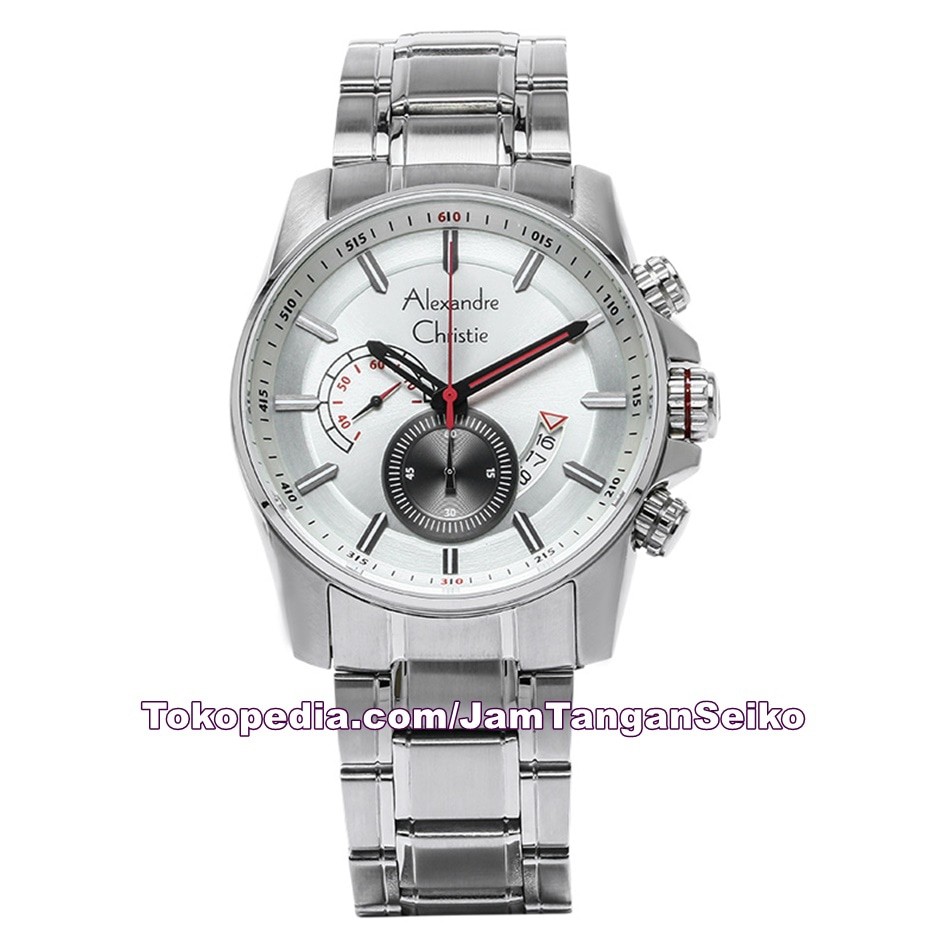 Jam Tangan Pria Alexandre Christie AC 6400 MC BSSSL Chronograph Sports