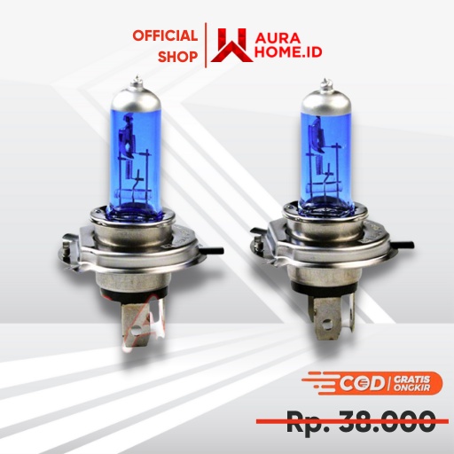 Lampu Mobil Headlight Halogen Xenon H4 4000K 100/90W 1 PCS / Lampu Depan Utama Mobil Avanza Apv Alya
