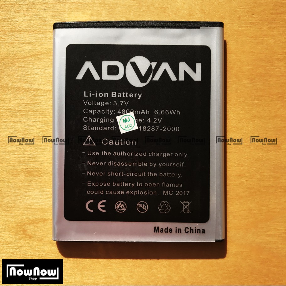 Baterai Advan S5H Original Double Power Batre Batrai Battery HP