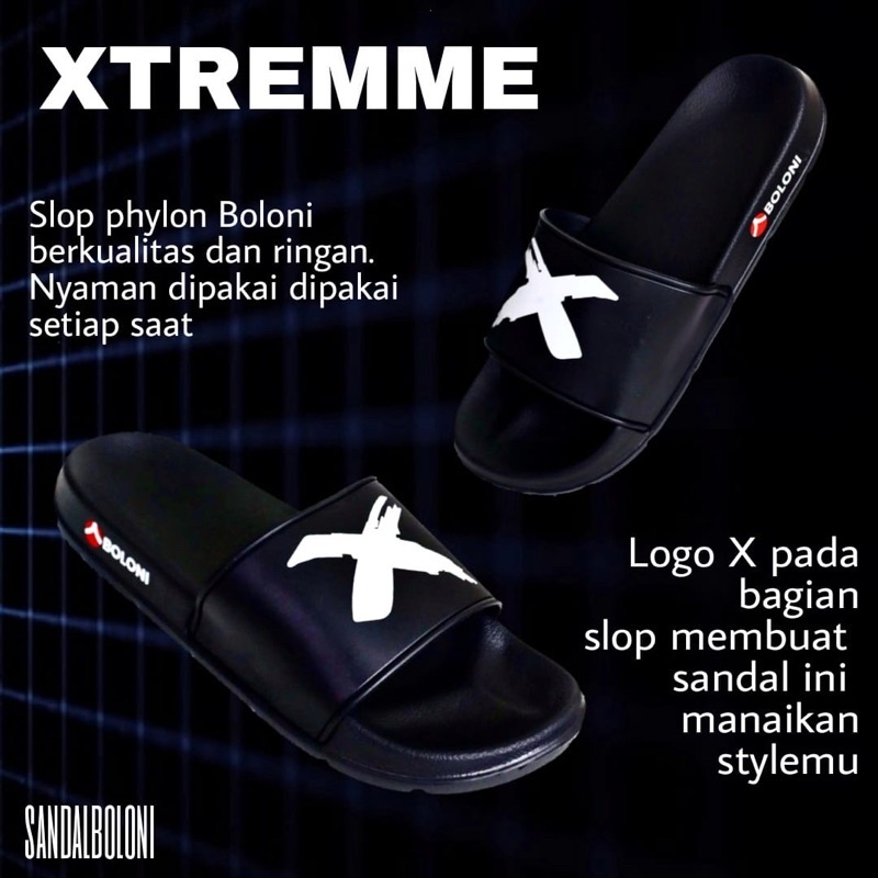 (Xtremme) Sandal Slop Slide Pria Super Ringan Nyaman