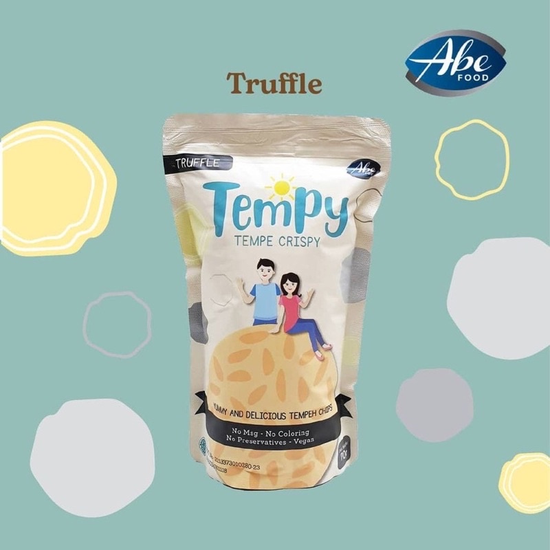 ABE FOOD Tempy 70g - Tempe Crispy - Snack Sehat - Cemilan Anak NO MSG - Keripik Tempe - Makanan Ringan