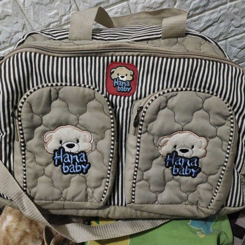 tas bayi premium Hana Baby big size bahan kain twill tebal