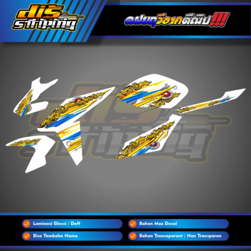 STRIPING VIXION NVA TRANSPARAN CUSTOM