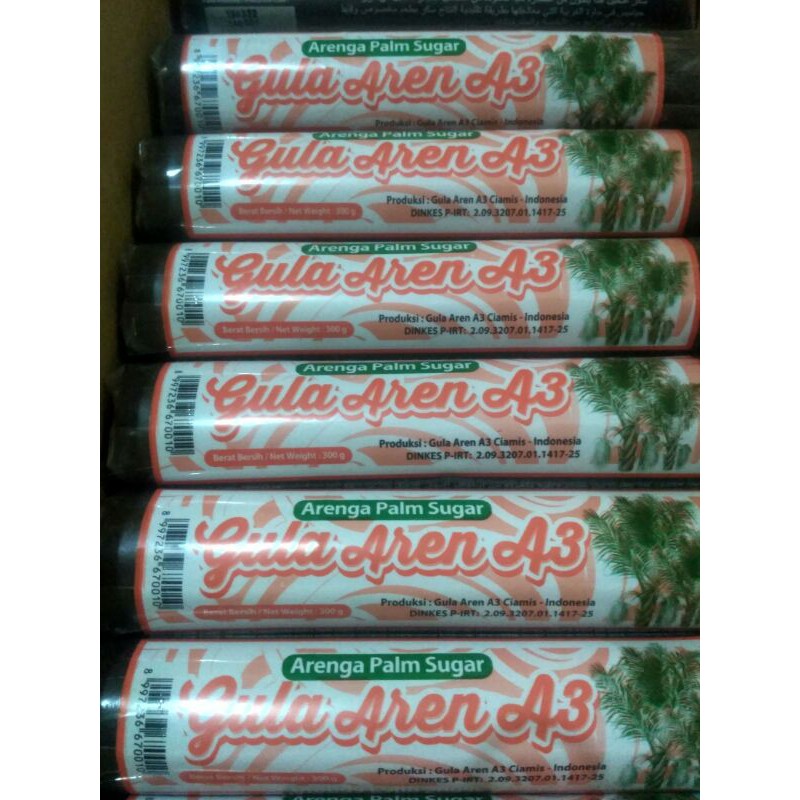 

Gula Aren A3 asli Ciamis kemasan 300gr