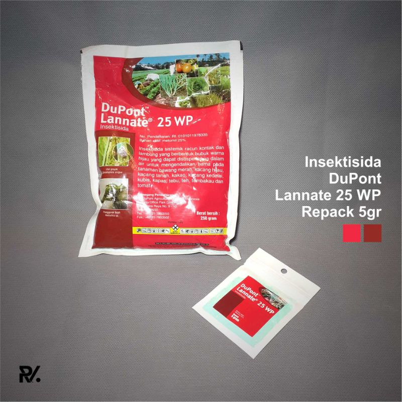 Insektisida DuPont Lannate 25 WP Original Repack 5gr - Ampuh Basmi Hama pada Tanaman