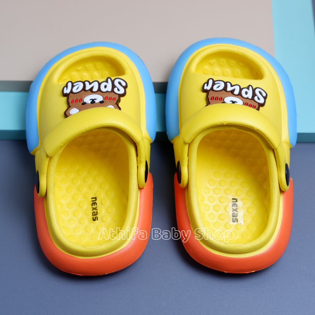 Sepatu Sandal Anak Perempuan Bayi Laki-laki Balita Usia 6 7 8 9 10 11 Bulan 1 2 3 Tahun Sendal Prewalker Baim / Gunung Karet Karakter Spon Ringan Import -0382-