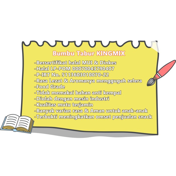 

Instan-Masak-Bumbu- Bumbu Tabur Rasa Jagung Manis Kingmix 100Gr -Bumbu-Masak-Instan.