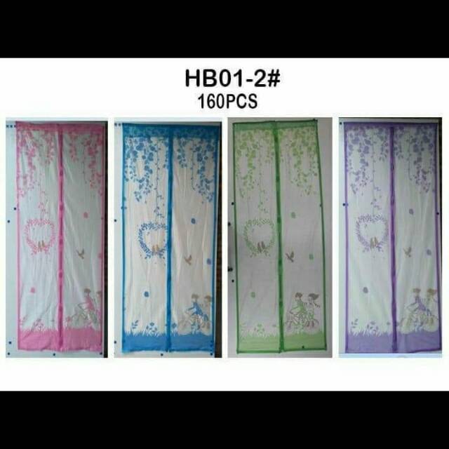 tirai magnet pintu anti nyamuk karakter