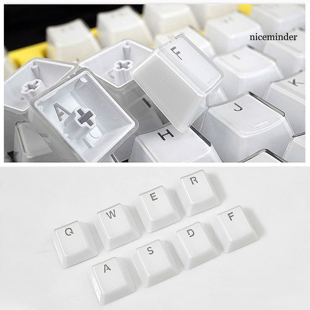 White Keyboard Black keycaps.