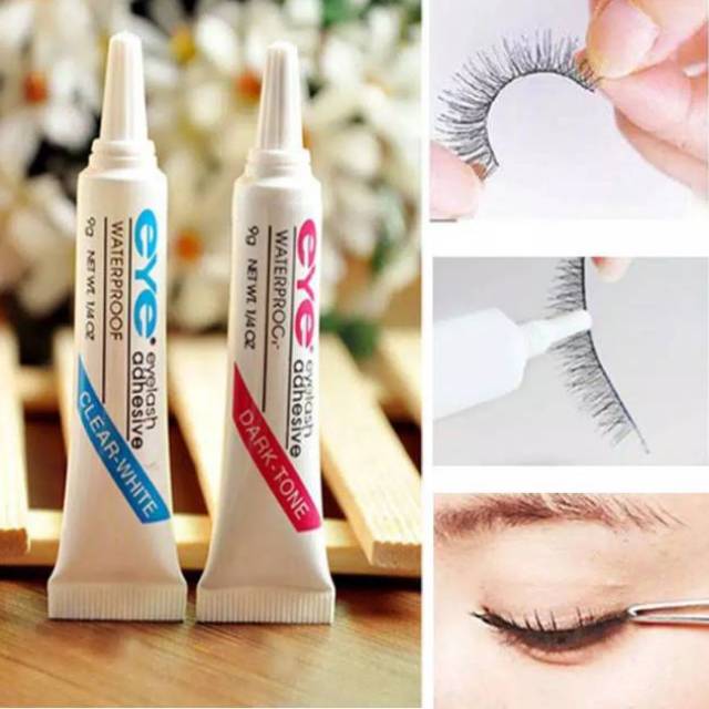 Lem bulumata palsu hitam atau putih /  Eyelash Extension/ Lem bulumata palsu